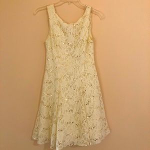 White B Darlin evening dress